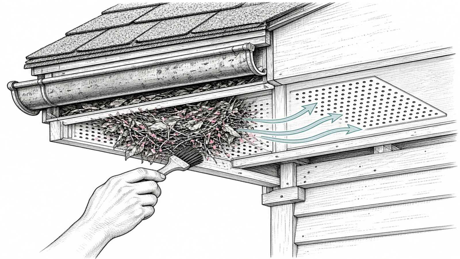 Keep soffits clear — Attic Ventilation Guide