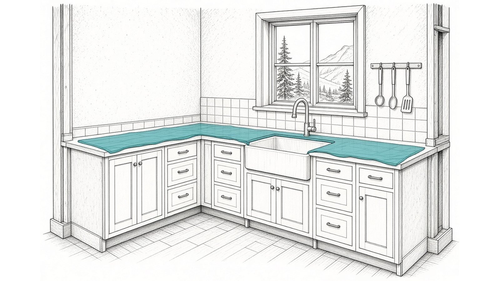 Templating: why nobody cuts anything on day one — Choosing Countertops: Laminate, Quartz, Granite, and Butcher Block Compared