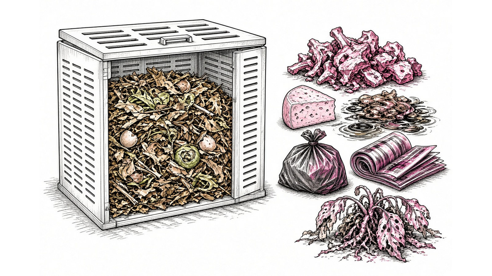 What to leave out — Home Composting Guide