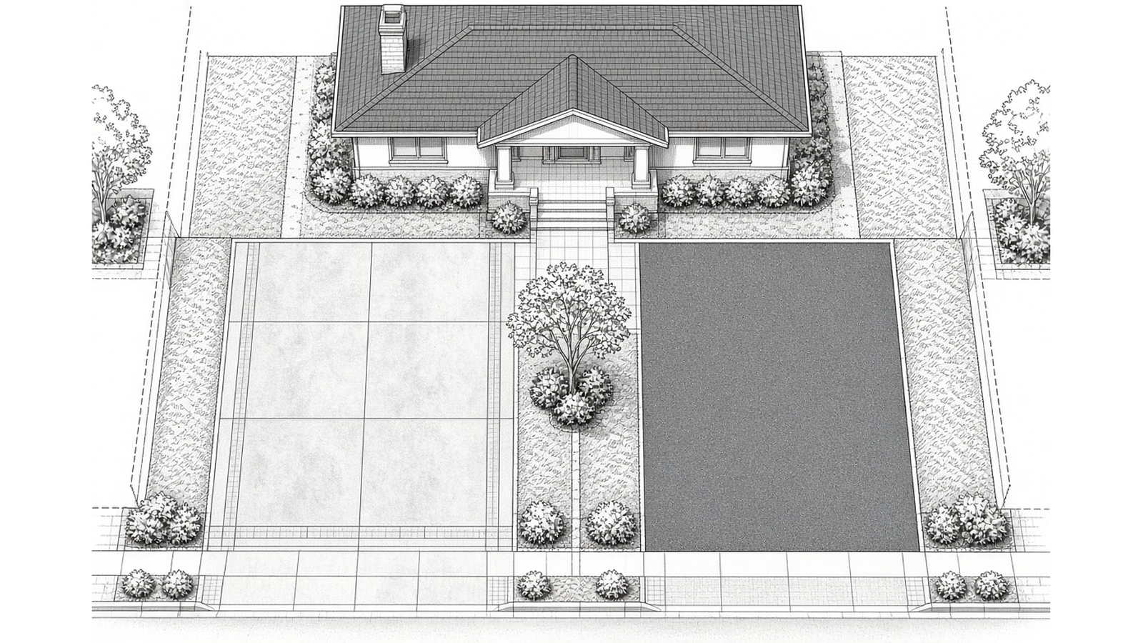Looks and which to choose — Concrete vs Asphalt Driveway