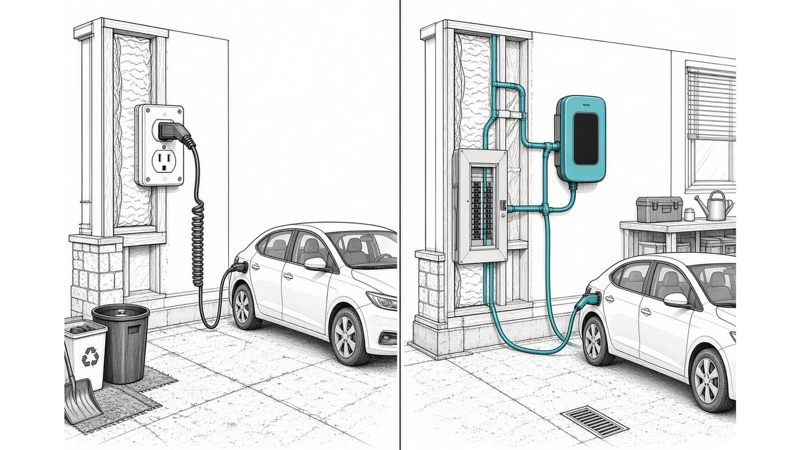Level 1 vs Level 2 — Home EV Charging Guide