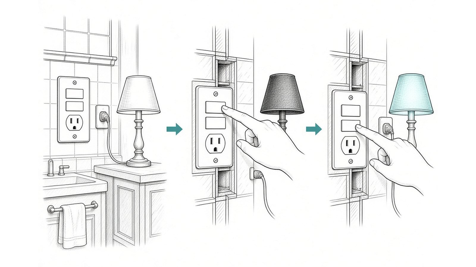 Test and reset — GFCI Outlet Guide