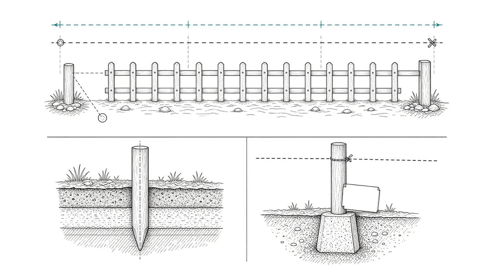 Check lines and rules first — How to Build a Fence