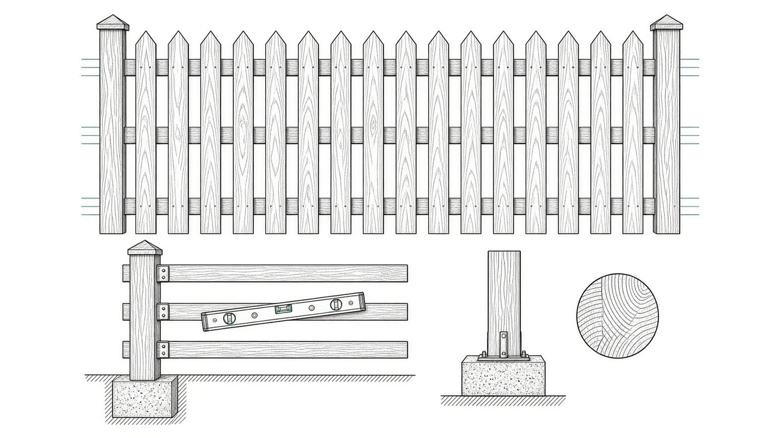 Build level and consistent — How to Build a Fence