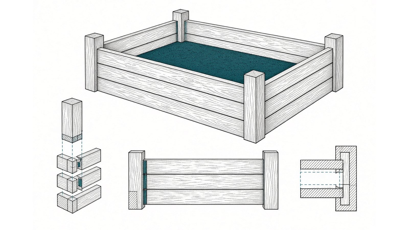 Size and materials — How to Build a Raised Garden Bed