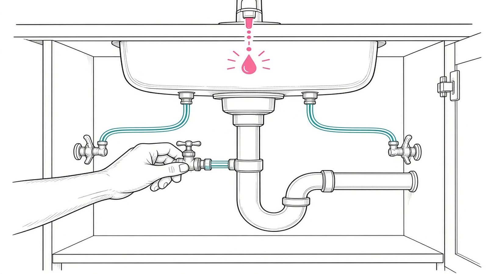 Shut off the water — How to Fix a Leaky Faucet