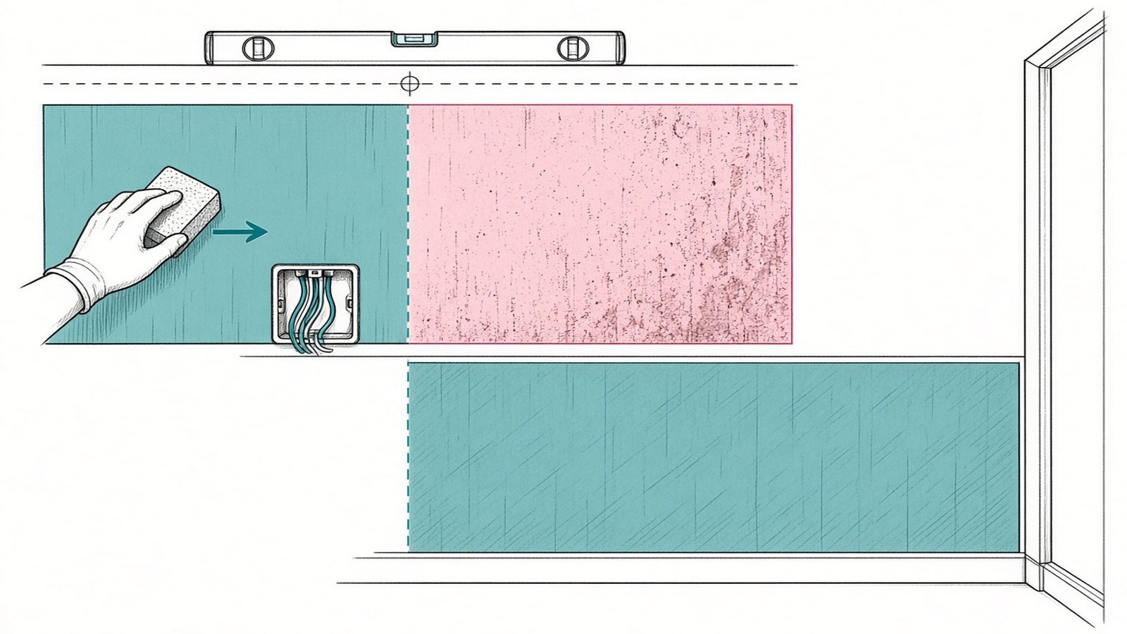 Prep the wall — How to Install a Tile Backsplash