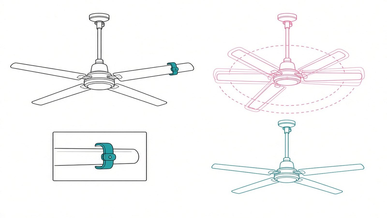Balance and test — How to Install a Ceiling Fan