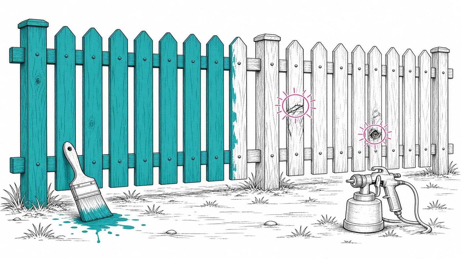How to Paint or Stain a Fence