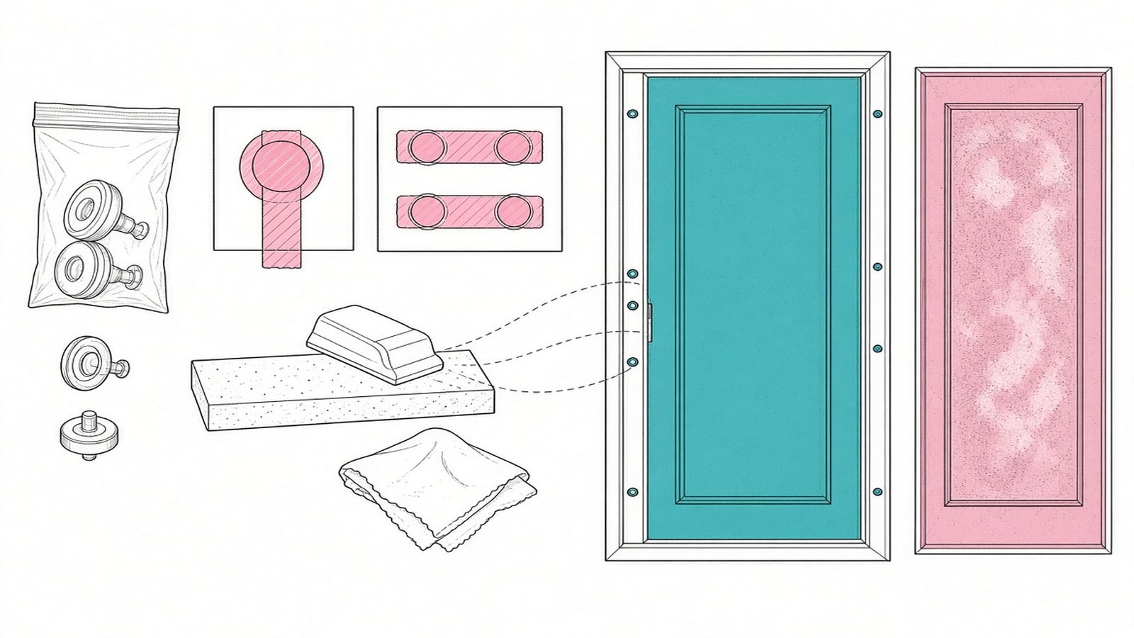 Prep and remove hardware — How to Paint a Front Door