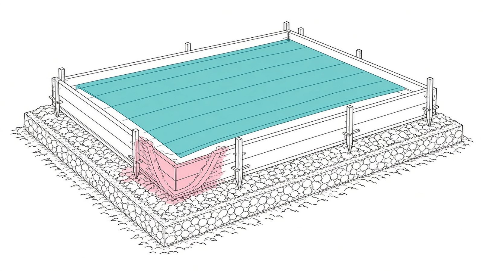 Base and forms — How to Pour a Concrete Slab