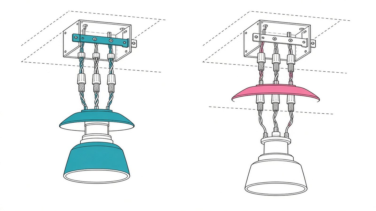 Mount and connect — How to Replace a Light Fixture