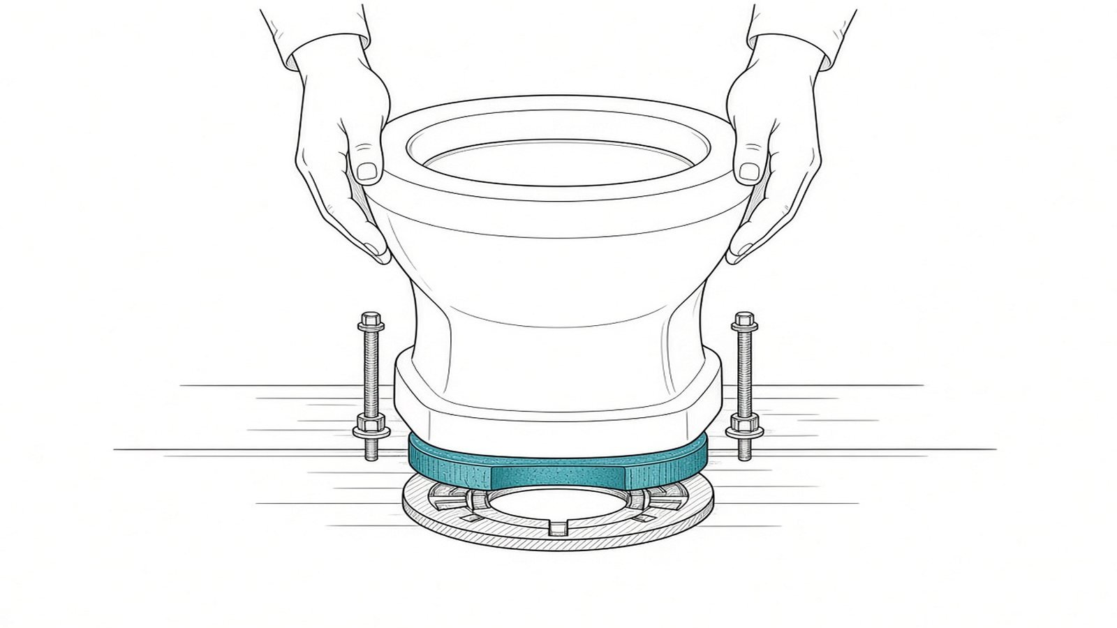 Set the new toilet — How to Replace a Toilet