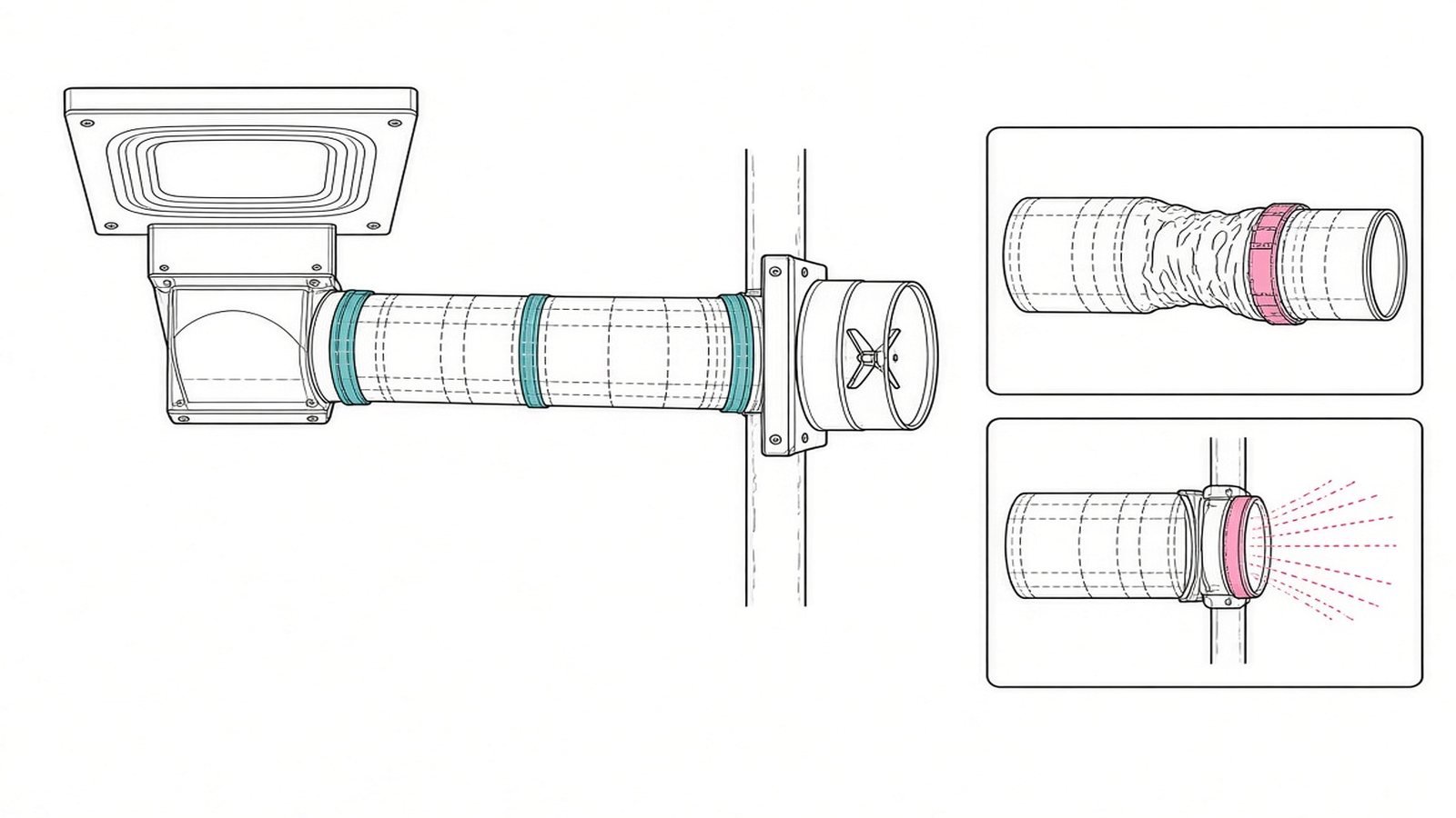 Seal and size it — How to Vent a Bathroom Fan