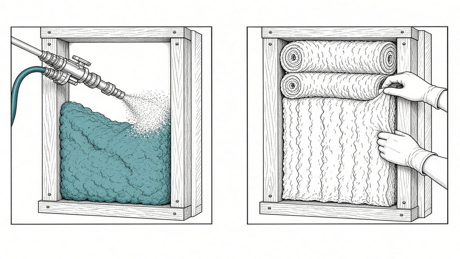 Cost and installation — Spray Foam vs Batt Insulation