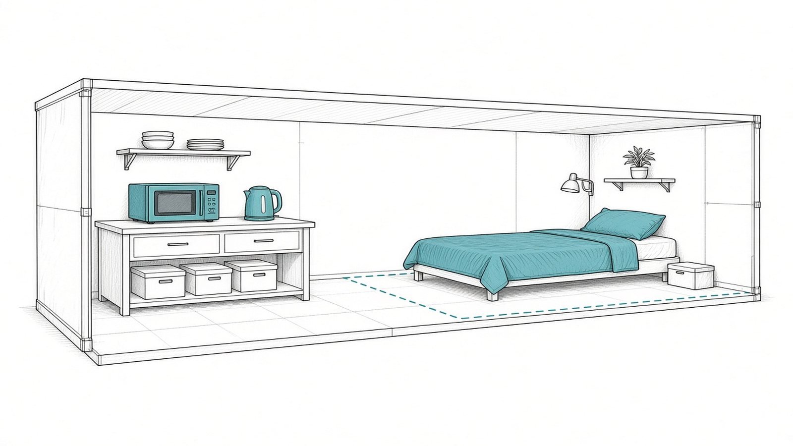 Set up temporary spaces — Surviving a Home Renovation