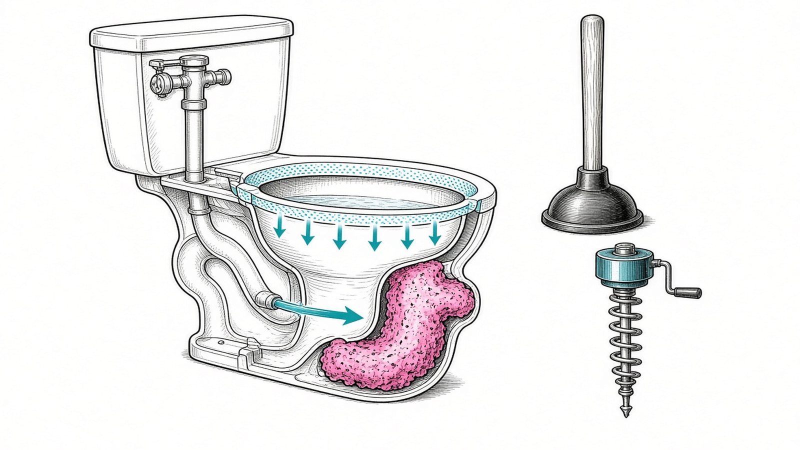 Clear clogs and jets — Toilet Won't Flush? Troubleshooting