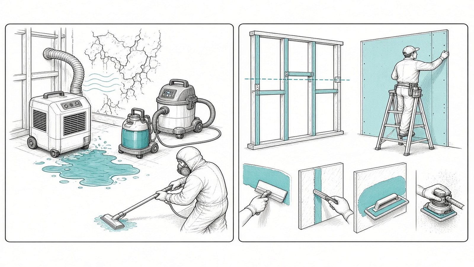 Mitigation vs rebuild: two phases, sometimes two contractors — Water and Fire Damage Restoration: What to Do in the First 48 Hours